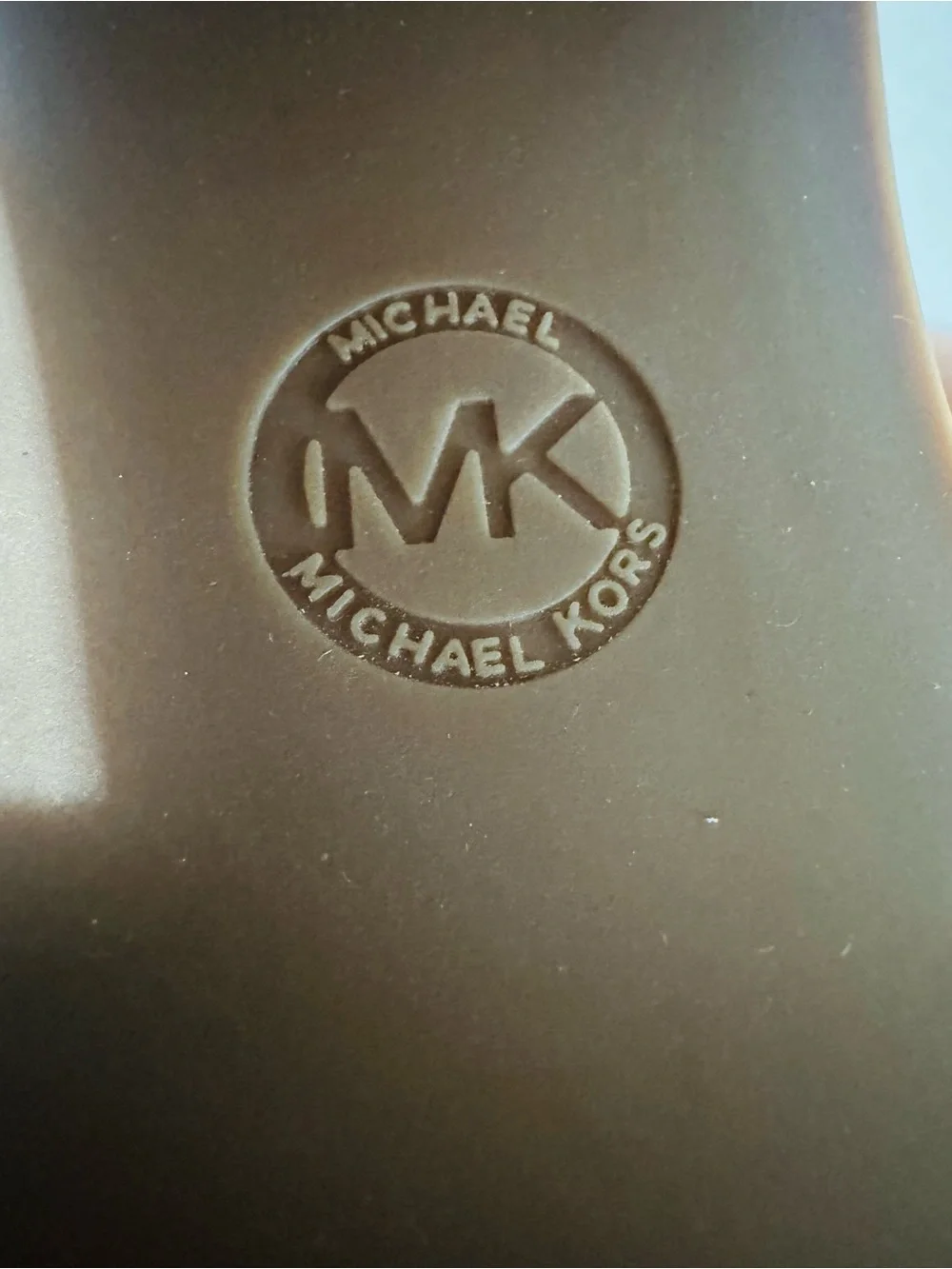 MICHAEL Michael Kors Gold Leather Wedge Sandals size 9.5